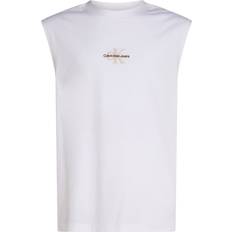 Tank Tops Calvin Klein Relaxed Monogram Tank Top - White