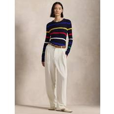 Ralph Lauren XS Tops Ralph Lauren Julie Stripe Cable Knit Jumper - Navy