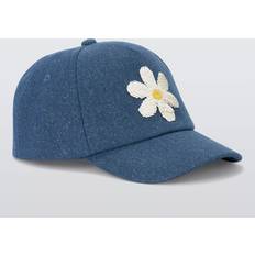 Blue Caps John Lewis Kids' Daisy Sparkle Cotton Baseball Cap - Blue