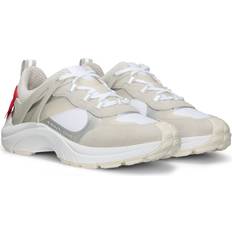 HUGO Running Trainers With Suede And Mesh - White