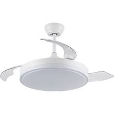 Ventiladores de techo M mimotec Herben 68W LED Ceiling Fan with Remote Control White