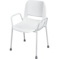 White Shower Stools Aidapt Stackable Portable Shower Chair