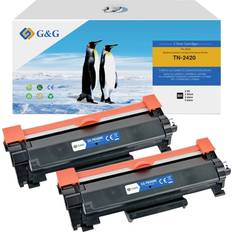 G&G Toner Replaced Brother TN-2420 XL Compatible Pack of 2 - Black