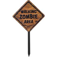 Forum Novelties Zombie Warning Sign W/Stake Prop Decoration
