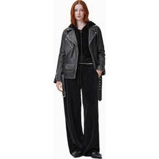 AllSaints Velour Bukser Vin - Sort