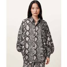 AllSaints Women Shirts AllSaints Charli Snake Print Shirt - Flow Ecru Whit
