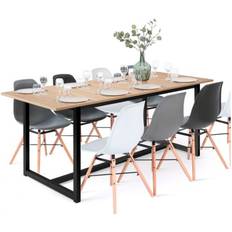 Tables à manger IDMarket Extensible Detroit 6-10 160-200 cm Table à manger