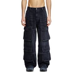 Men - Modal Trousers & Shorts Diesel Relaxed Jeans D-Touch - Noir