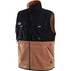 Jordan Vests Jordan Air Jordan Jumpman Fleece Vest - Black Brown