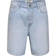 Natural Trousers & Shorts Only & Sons Mid Rise Loose Fit Shorts