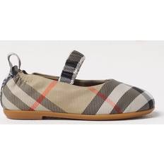 Burberry Check Ballerina Pumps - Beige