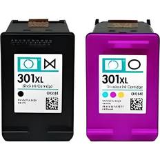 Pack 2 Cartouches Compatibles HP 301 XL - Noire