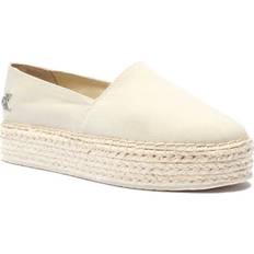 Dam - Vita Espadriller Calvin Klein Espadrillos Flatform Esdparille - Vit