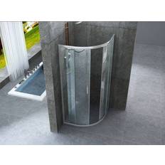 Docce Box Doccia Semicircolare Trasparente 6mm H190cm 90x90 Raggio 55cm