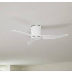 Lindby Ventilador De Techo Aulo En Blanco Metal 123 cm