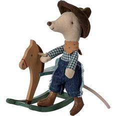 Gungstol barn Maileg Cowboymus På Gungstol Lillebror