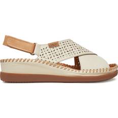 Pikolinos Wedge Sandals Leather Cadaques W8K - Blanco