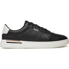 BOSS Clint Tennis Leather Trainer - Black