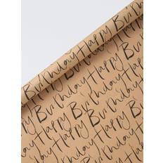 Gift Wrapping Papers John Lewis Happy Birthday Wrapping Paper 3m Brown Kraft