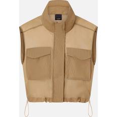 Brown - Women Vests Pinko Veste Sans Manches Légère Façon Gilet - Marron Clair