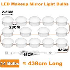 Flemye LED Makeup Mirror Light - USB Hollywood