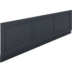 Black Bathtubs RAK Washington 1700mm Front Bath Panel Black Finish