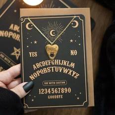 Something Different Talking Board Planchette Necklace Greeting Card