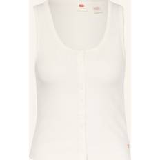 Levi's Dam Linnen Levi's Naturvitt Sportlinne Pointelle Knäppning Framtill - Vit