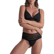 Bye Bra Period Lace Low Flow Thong - Black