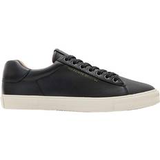 Brody Leather Low-Top Lace-Up Trainers - Black