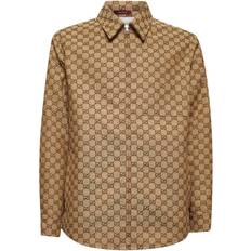 Gucci Herre Tøj Gucci Beige Skjorte Med Lynlås Og Polstret Design - Brun