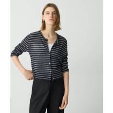 Theory Cardigans Theory Blend Crewneck Cardigan - Nocturne Navy Multi