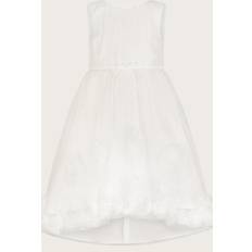 Monsoon Kids' Josie Rosette Dress - Light Cream