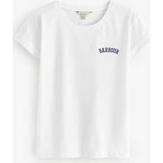 Barbour Women Tops Barbour Kenmore Logo T-Shirt - White
