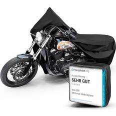 Motorcykelovertræk Walser Premium Motorrad Abdeckplane - Schwarz