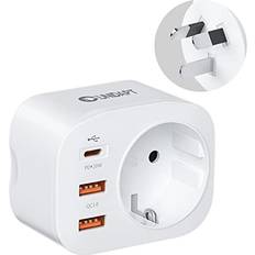 20W Australien Reiseadapter 4 in 1 PD QC 3.0