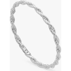 Monica Vinader Rings Monica Vinader Corda Skinny Stacking Ring - Silver