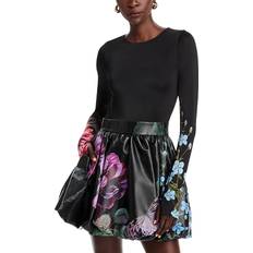 Alice + Olivia Mixed Media Dress