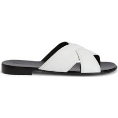 Giuseppe Zanotti Slippers & Sandals Giuseppe Zanotti Flavio Crossover-Strap Slides - White