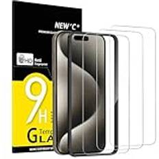 New'C Skärmskydd I Glas För iPhone 15 Pro Max 3 Pack