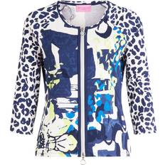 Betty Barclay Ytterkläder Betty Barclay Animal And Floral Print Zip Up Jacket - Indigo