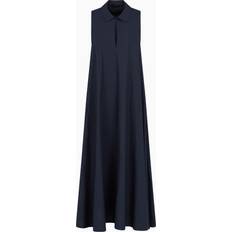 Emporio Armani Dresses Emporio Armani Poplin Flared Long Dress - Navy