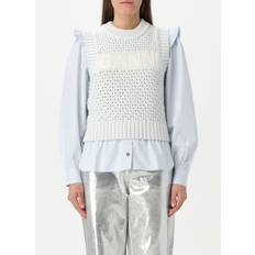 Ganni Veste Ganni Crew Neck Sweater - Blå