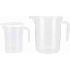 Cosy@home Clear Plastic Cups with Lid 500ml Measuring Cup