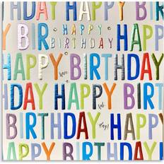 Blue Cards & Invitations Wendy Jones Blackett Script Happy Birthday Card