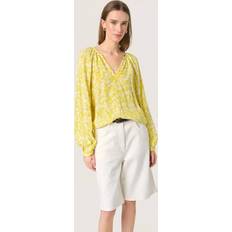 Soaked in Luxury Zaya V-Neck Blouse - Mustard
