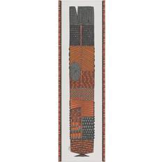 Ekelund Linneväveri Net Pattern Runner 35x120 cm Tablecloth Brown