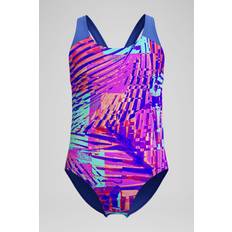 Blue Bathing Suits Speedo Kid's Digital Printed Splashback Swimsuit - Pink/Blue