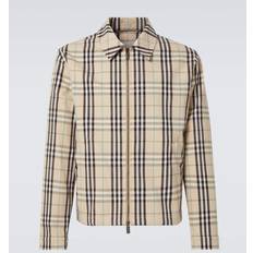 Burberry Herr Jackor Burberry Vintage Check Bomullstwilljacka - Beige