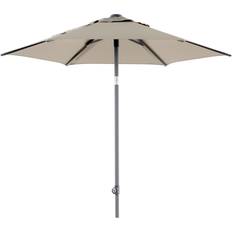 Brafab Poppi Push-Up Parasol Ø 2 m - Antracit/Taupe